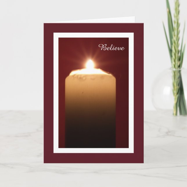 Christian Christmas Card -- Believe (Front)
