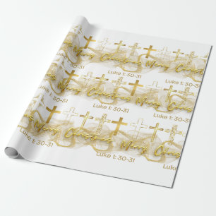 Christian CHRISTmas Cross Wrapping Paper