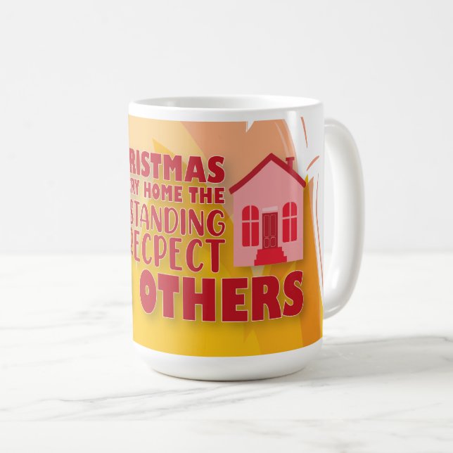 Christian Christmas fire mug (Front Right)