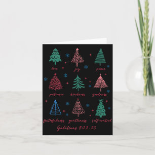 Christian Christmas Galatians 5 22-23 Fruit Of The Card