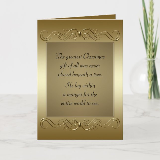 Christian Christmas Holiday Card (Front)
