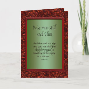 Christian Christmas Holiday Card