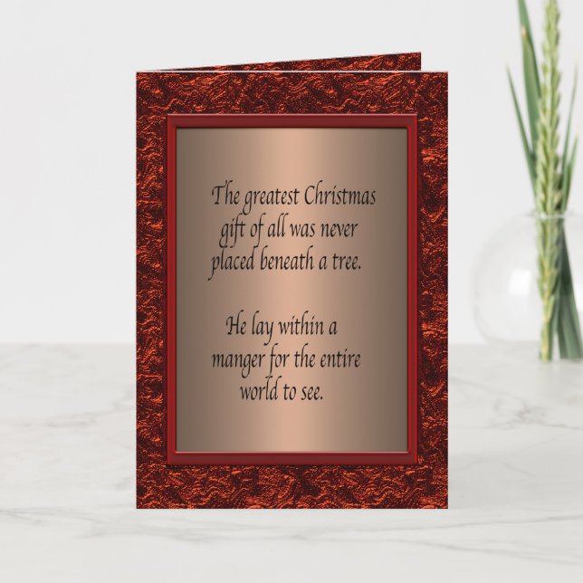 Christian Christmas Holiday Card (Front)