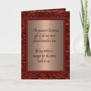 Christian Christmas Holiday Card