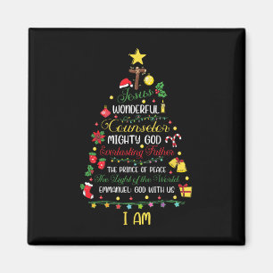 Christian Christmas Jesus Bible Names Xmas Tree Sh Magnet