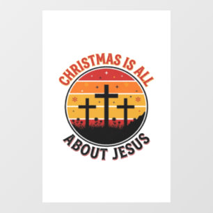 Christian Christmas Jesus Sunset Cross T-Shirt Des