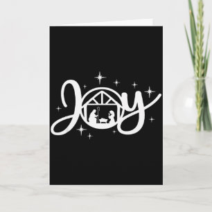 Christian Christmas Joy Jesus Nativity Scene Faith Card