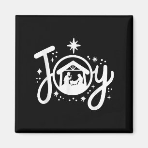 Christian Christmas Joy Jesus Nativity Scene Faith Magnet