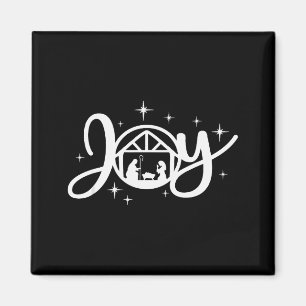 Christian Christmas Joy Jesus Nativity Scene Faith Magnet
