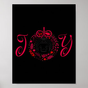 Christian Christmas Joy Jesus Nativity Scene Faith Poster