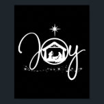 Christian Christmas Joy Jesus Nativity Scene Faith Poster<br><div class="desc">Christian Christmas Joy Jesus Nativity Scene Faith Gift</div>