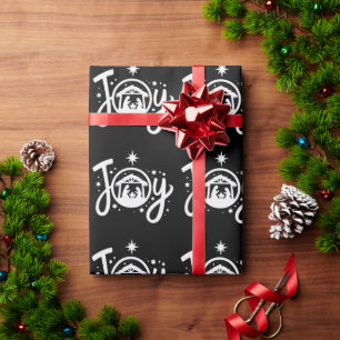 Christian Christmas Joy Jesus Nativity Scene Faith Wrapping Paper