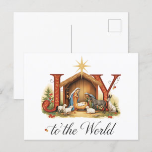 Christian Christmas Joy to the World: The Story Be Postcard