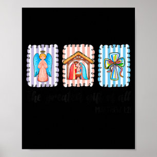 Christian Christmas Nativity Scene Jesus Faith Bel Poster