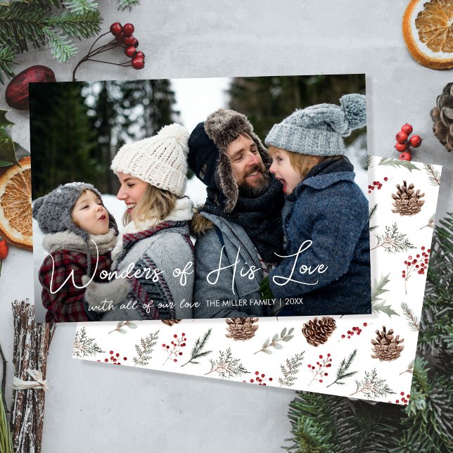 Christian Christmas One Photo Religious Family Holiday Card (Creator Uploaded)