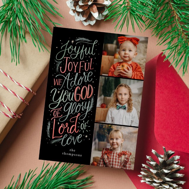 Christian Christmas Photo Card Joyful Joyful Hymn (Creator Uploaded)
