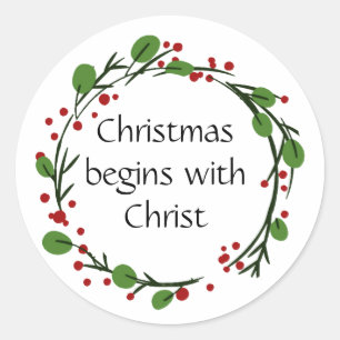 Christian Christmas Scripture Sticker Scripture
