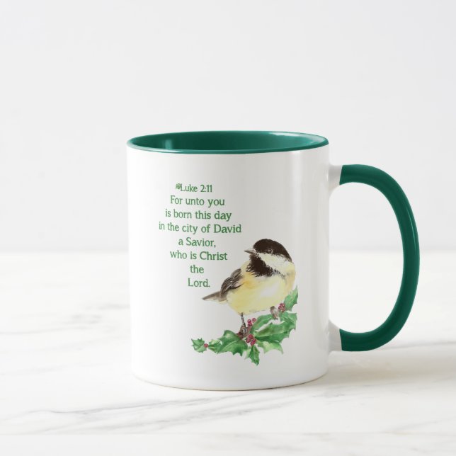 Christian Christmas Scripture Sticker Scripture Mug (Right)