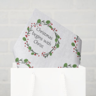 Christian Christmas Scripture Sticker Scripture Tissue Paper