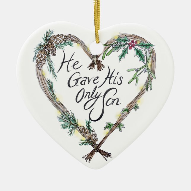Christian Christmas Tree Decoration (Front)