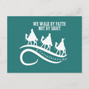 Christian Christmas Wise Men Bible Verse Postcard