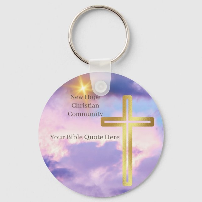 Christian Church Favour: Bulk or Single Keychain (Front)