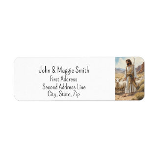 Christian Church Lord is My Shepherd God Return Address Label