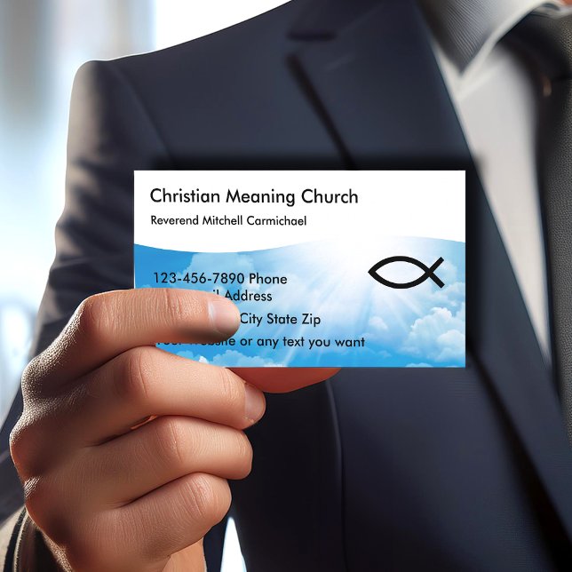 Christian Church Theme Modern Business Card (Creator Uploaded)