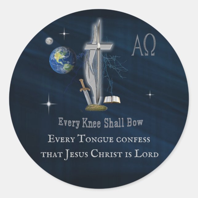 Christian Classic Round Sticker (Front)
