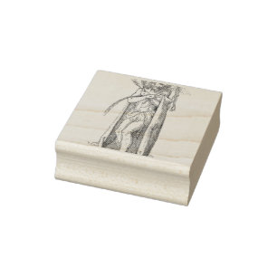 Christian classical art scene rubber stamp