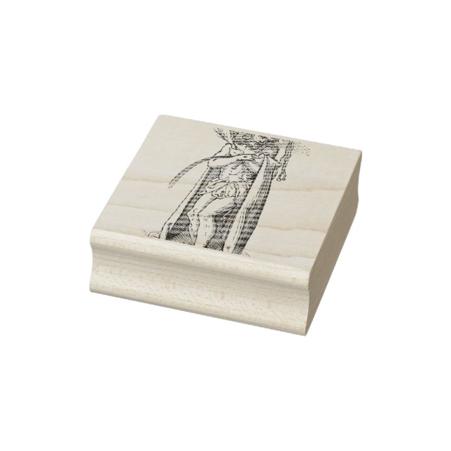 Christian classical art scene rubber stamp (Stamp)