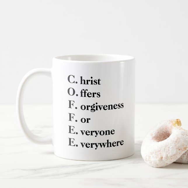 Christian Coffee mug (With Donut)