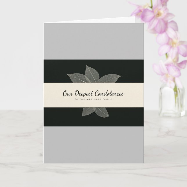 Christian Condolence Card (Orchid)