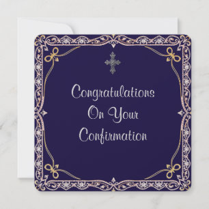Christian Confirmation Flat Card