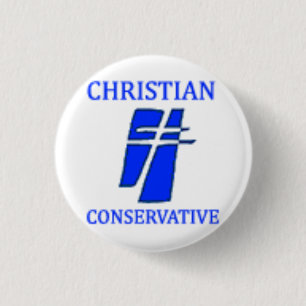Christian Conservative Party Logo 3 Cm Round Badge