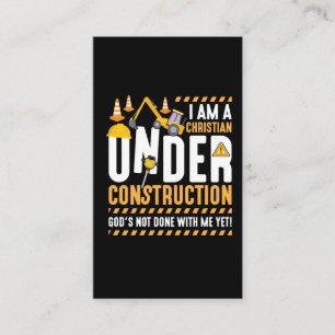Christian Construction God Faith Religion Christ Business Card