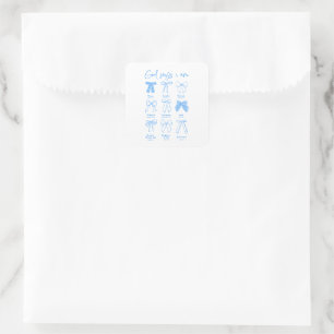 Christian Coquette God Says I am Square Sticker