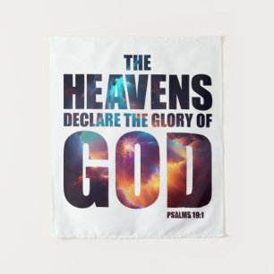 Christian Creation: Heavens Declare Glory of GOD Tapestry