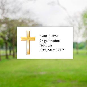 Christian Cross 3.5" x 2.0 Business Cards Standard