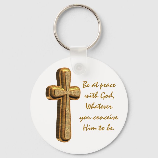 Christian Cross 3D Keychain (Front)