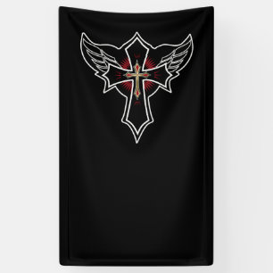 Christian cross banner