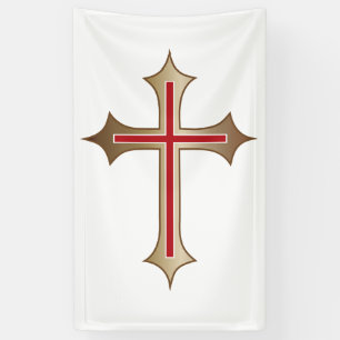 Christian cross banner