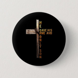 Christian Cross Bible John 3_16 Reflection 0l3q48 6 Cm Round Badge