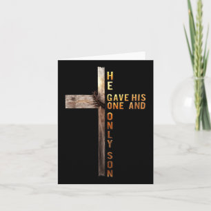 Christian Cross Bible John 3_16 Reflection 0l3q48  Card
