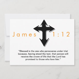 Christian Cross Black mousepad Invitation