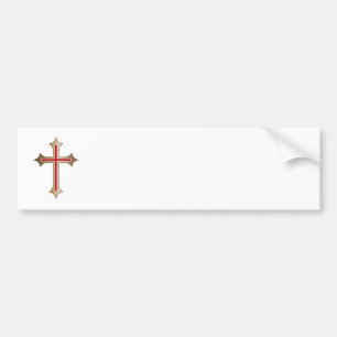 Christian cross bumper sticker