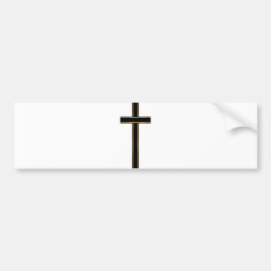 Christian cross bumper sticker