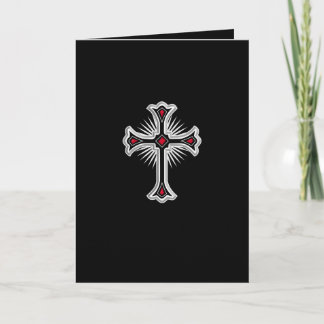 Christian cross card