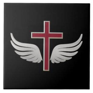 Christian cross ceramic tile