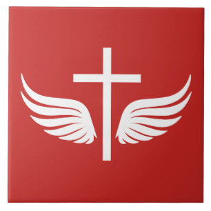 Christian cross ceramic tile